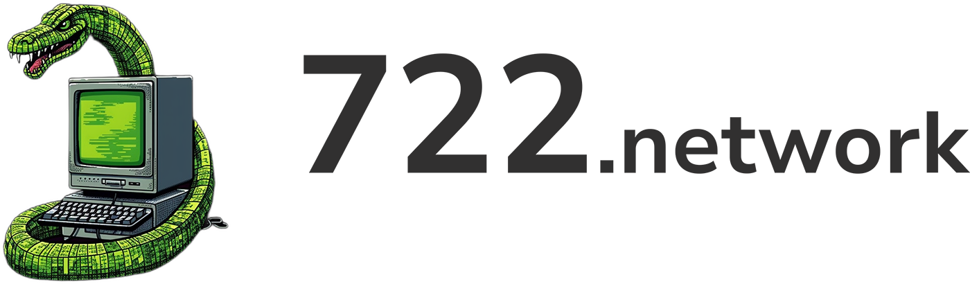 722 Network snake logo